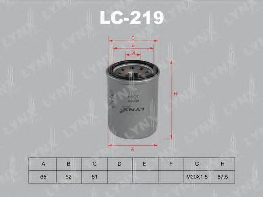 Масляный фильтр LYNXAUTO LC-219
