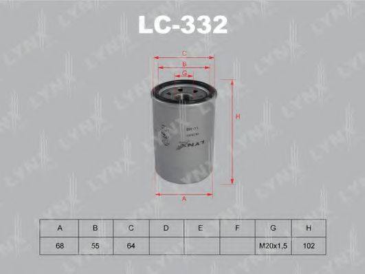 LYNXAUTO LC332 Масляный фильтр
