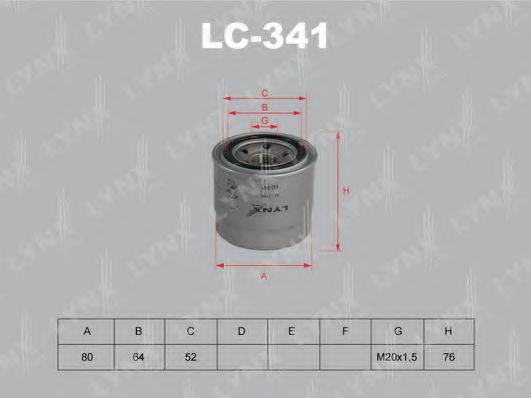 LYNXAUTO LC341 Масляный фильтр