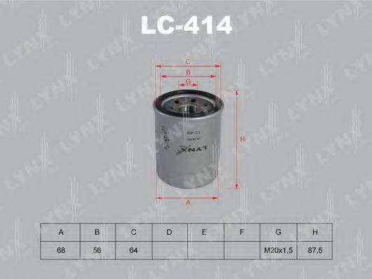 LYNXAUTO LC414 Масляный фильтр