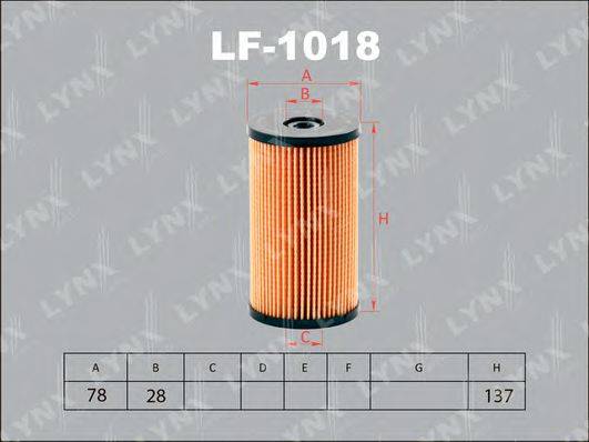 LYNXAUTO LF1018 Топливный фильтр