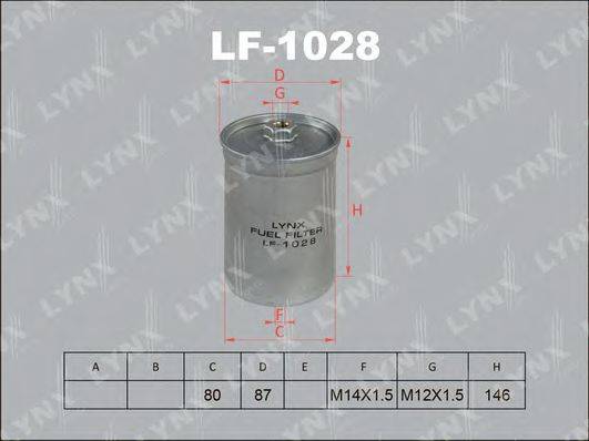 Топливный фильтр LYNXAUTO LF-1028