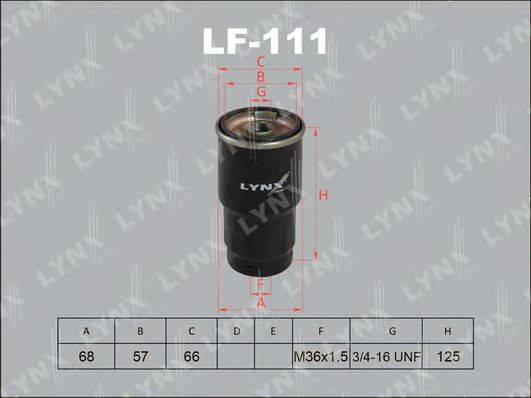 Топливный фильтр LYNXAUTO LF-111