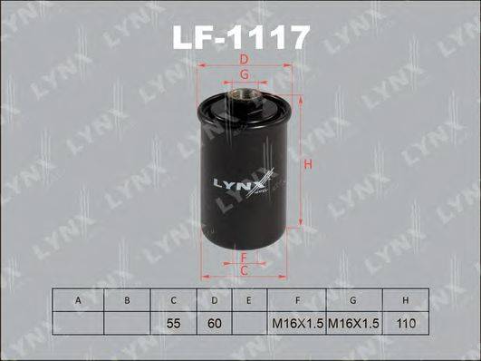 Топливный фильтр LYNXAUTO LF-1117