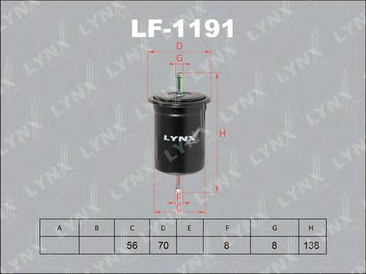 Топливный фильтр LYNXAUTO LF-1191