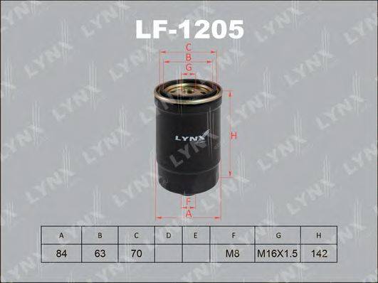 LYNXAUTO LF1205 Топливный фильтр