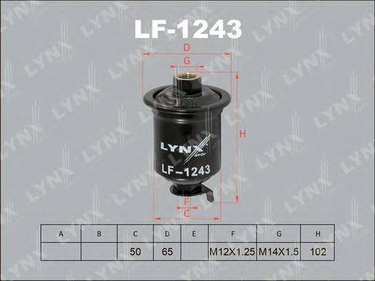 LYNXAUTO LF1243 Топливный фильтр
