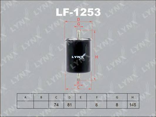 Топливный фильтр LYNXAUTO LF-1253