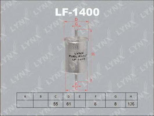 Топливный фильтр LYNXAUTO LF-1400