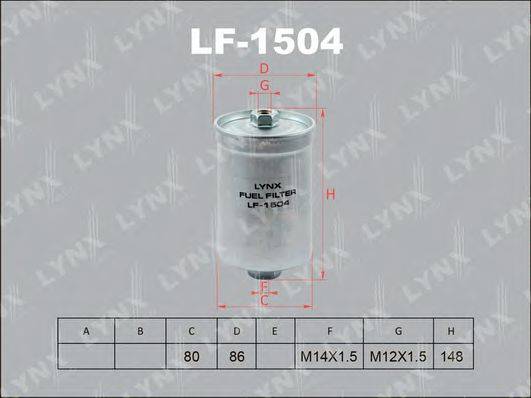 Топливный фильтр LYNXAUTO LF-1504