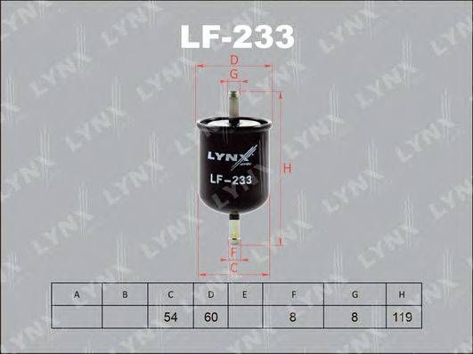 Топливный фильтр LYNXAUTO LF-233