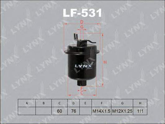 Топливный фильтр LYNXAUTO LF-531