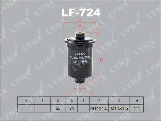 Топливный фильтр LYNXAUTO LF-724