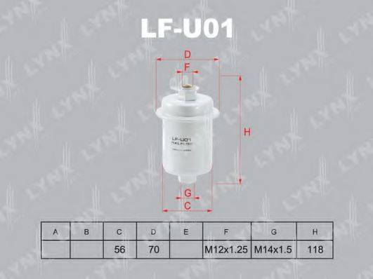 Топливный фильтр LYNXAUTO LF-U01