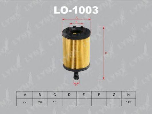 LYNXAUTO LO1003 Масляный фильтр
