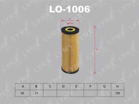 Масляный фильтр LYNXAUTO LO-1006