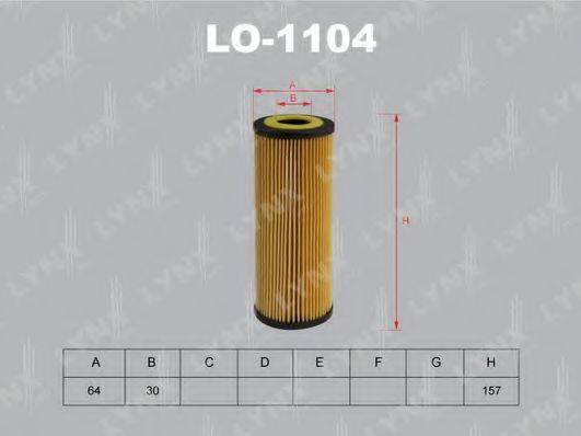 LYNXAUTO LO1104 Масляный фильтр
