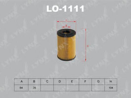 LYNXAUTO LO1111 Масляный фильтр