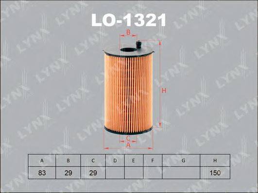 LYNXAUTO LO1321 Масляный фильтр