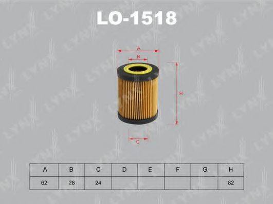 LYNXAUTO LO1518 Масляный фильтр