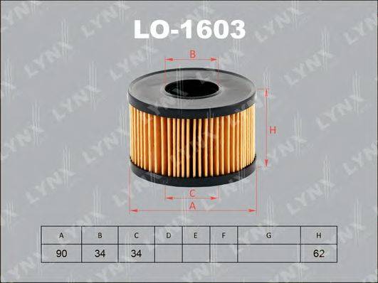 Масляный фильтр LYNXAUTO LO-1603