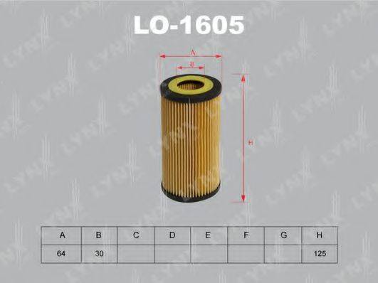 LYNXAUTO LO1605 Масляный фильтр