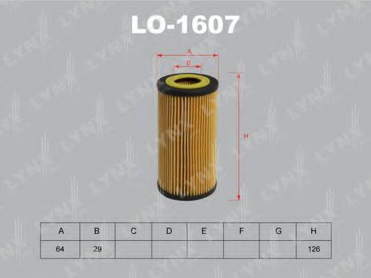 Масляный фильтр LYNXAUTO LO-1607