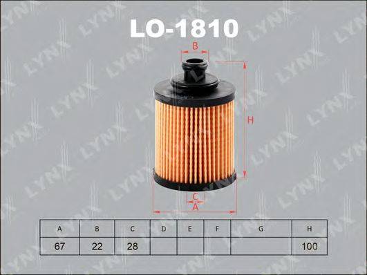 Масляный фильтр LYNXAUTO LO-1810