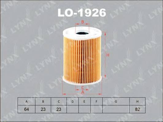 Масляный фильтр LYNXAUTO LO-1926