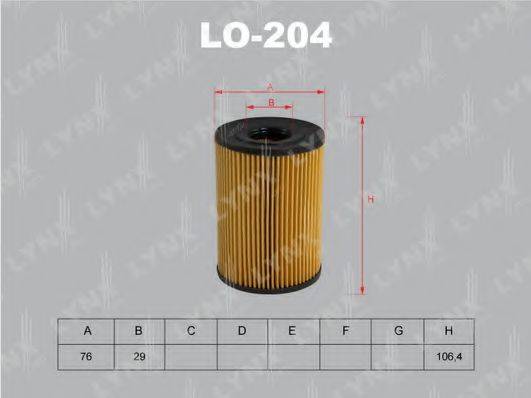 LYNXAUTO LO204 Масляный фильтр