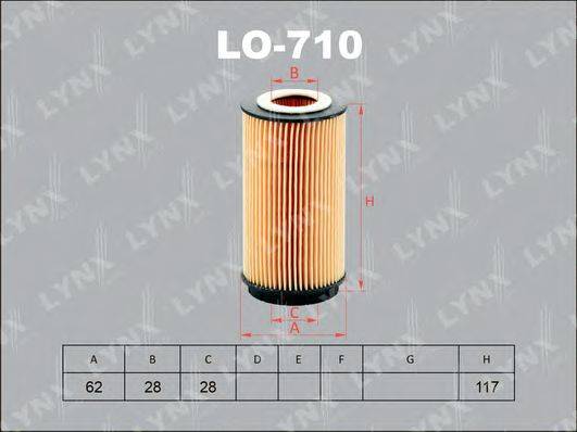 LYNXAUTO LO710 Масляный фильтр