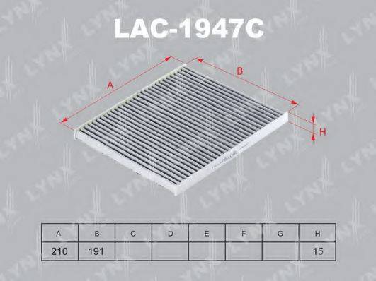 Фильтр, воздух во внутренном пространстве LYNXAUTO LAC-1947C