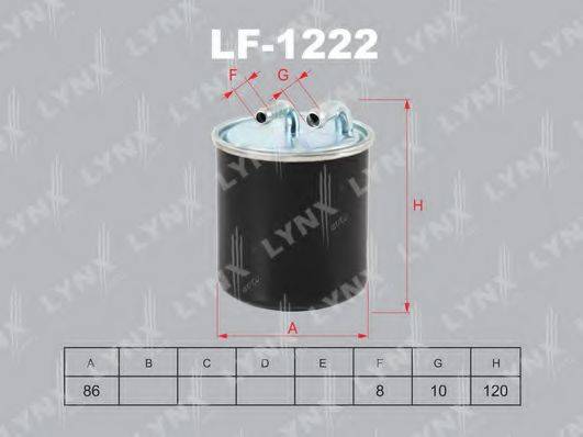 Топливный фильтр LYNXAUTO LF-1222