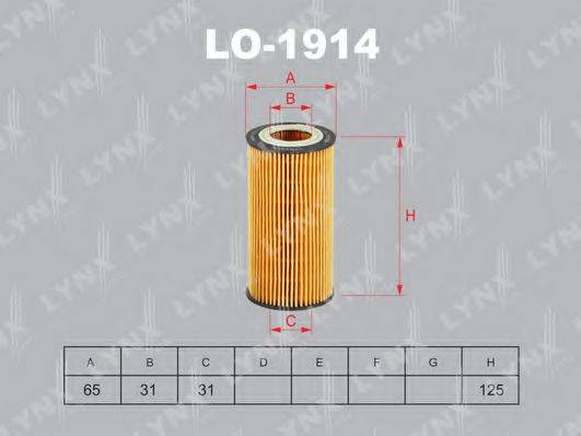 Масляный фильтр LYNXAUTO LO-1914