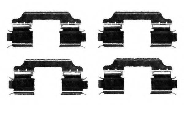 Комплектующие, колодки дискового тормоза HELLA PAGID 8DZ 355 204-411
