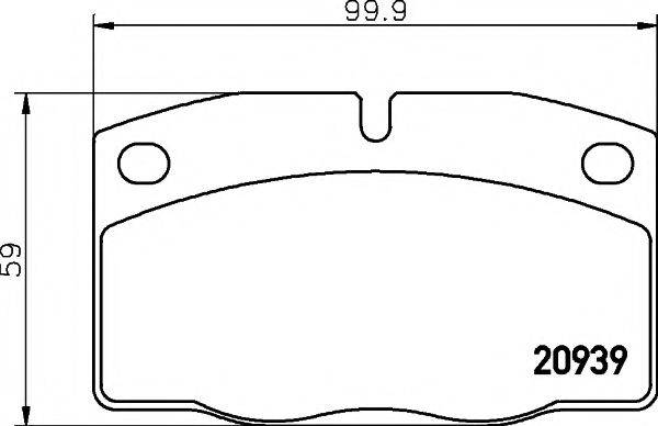 Комплект тормозных колодок, дисковый тормоз HELLA PAGID 8DB 355 007-251