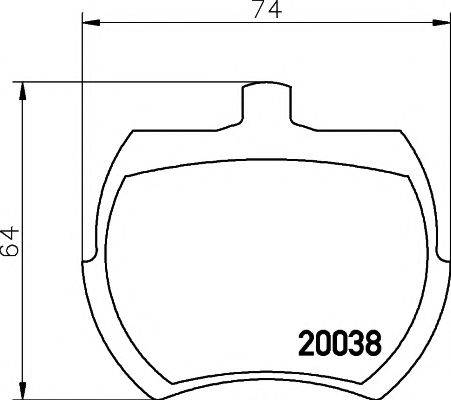 Комплект тормозных колодок, дисковый тормоз HELLA PAGID 8DB 355 007-081