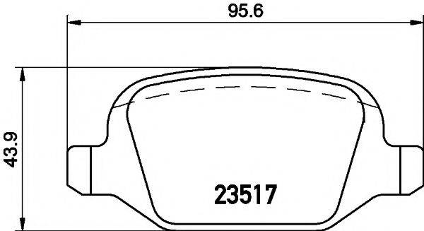 Комплект тормозных колодок, дисковый тормоз HELLA PAGID 8DB 355 009-361