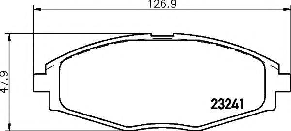 Комплект тормозных колодок, дисковый тормоз HELLA PAGID 8DB 355 017-021