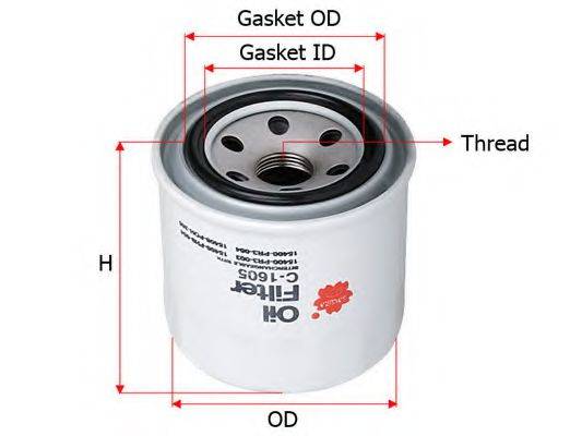 Масляный фильтр SAKURA AUTOMOTIVE C-1605