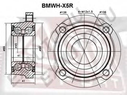 Ступица колеса ASVA BMWH-X5R