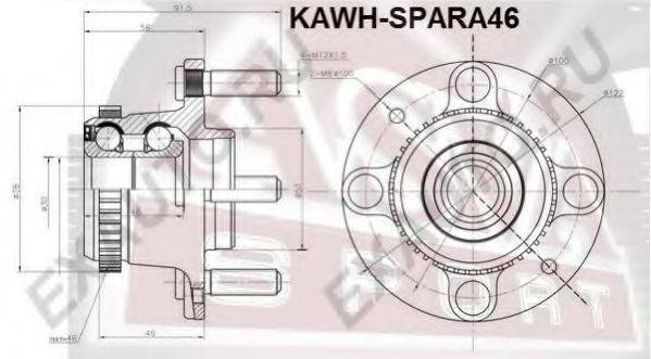 Ступица колеса ASVA KAWH-SPARA46