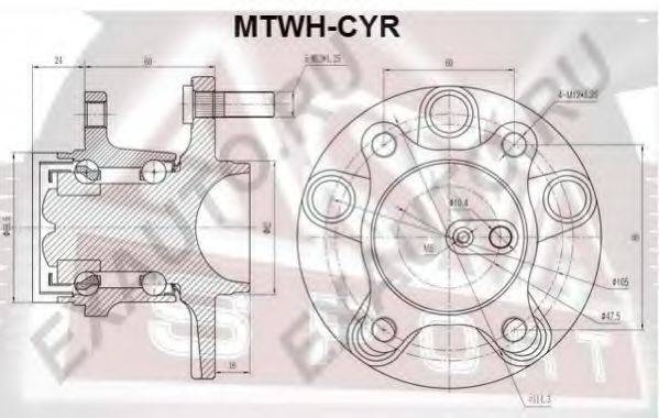 Ступица колеса ASVA MTWH-CYR