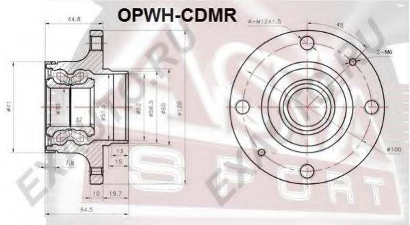 Ступица колеса ASVA OPWH-CDMR