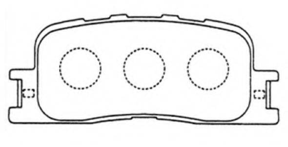 Комплект тормозных колодок, дисковый тормоз ASVA AKD-1064