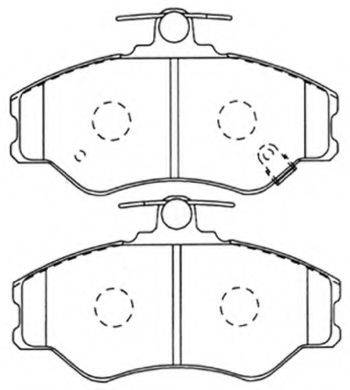 ASVA AKD1118 Комплект тормозных колодок, дисковый тормоз