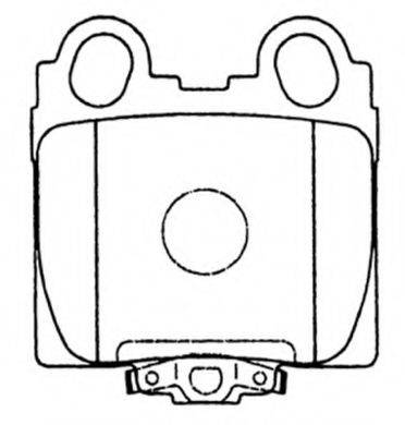 ASVA AKD1421 Комплект тормозных колодок, дисковый тормоз