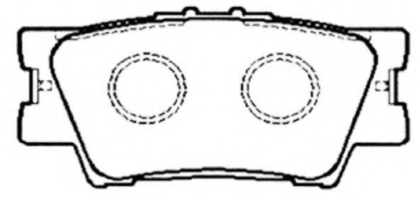 Комплект тормозных колодок, дисковый тормоз ASVA AKD-42060