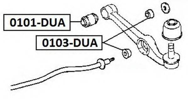 Ремкомплект, опора стойки амортизатора ASVA 0103-DUA