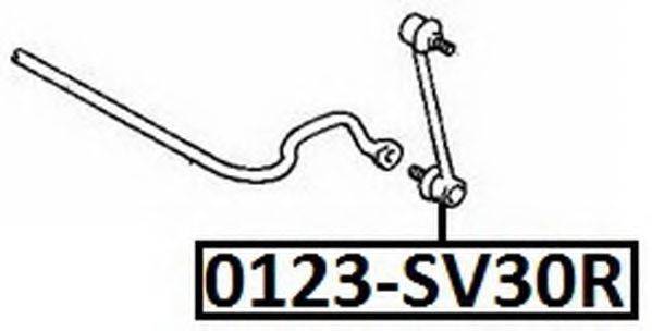 Тяга / стойка, стабилизатор ASVA 0123-SV30R